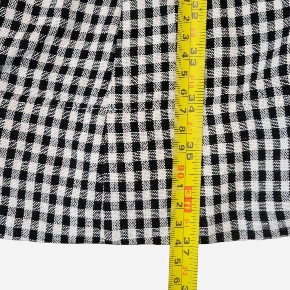 Bailey 44 Gingham Linen Blend Fit & Flare pockets cottagecore preppy euro summer - Picture 8 of 8